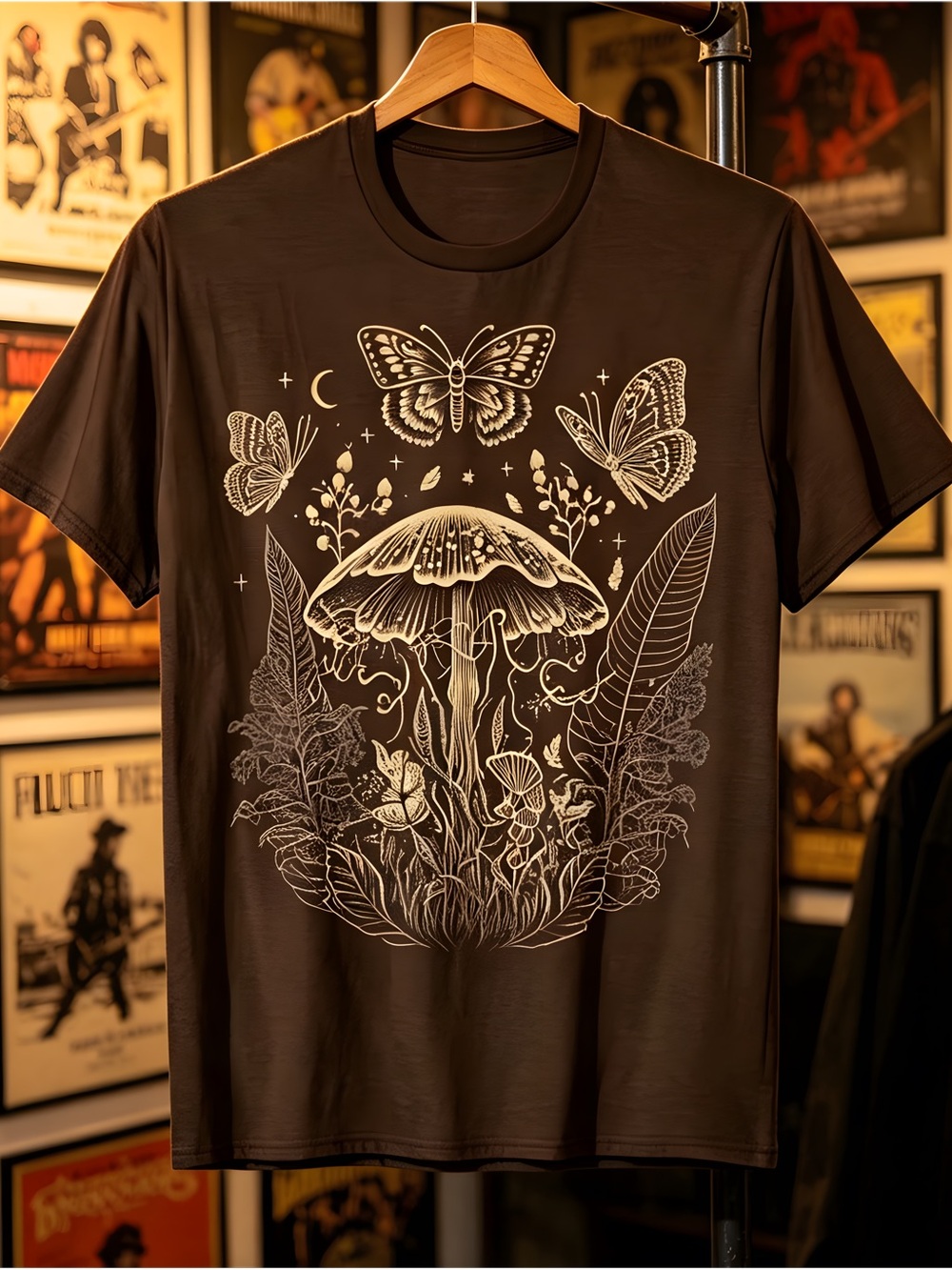 Fairycore Floral Mushroom Cottagecore Aesthetic Unisex T-Shirt